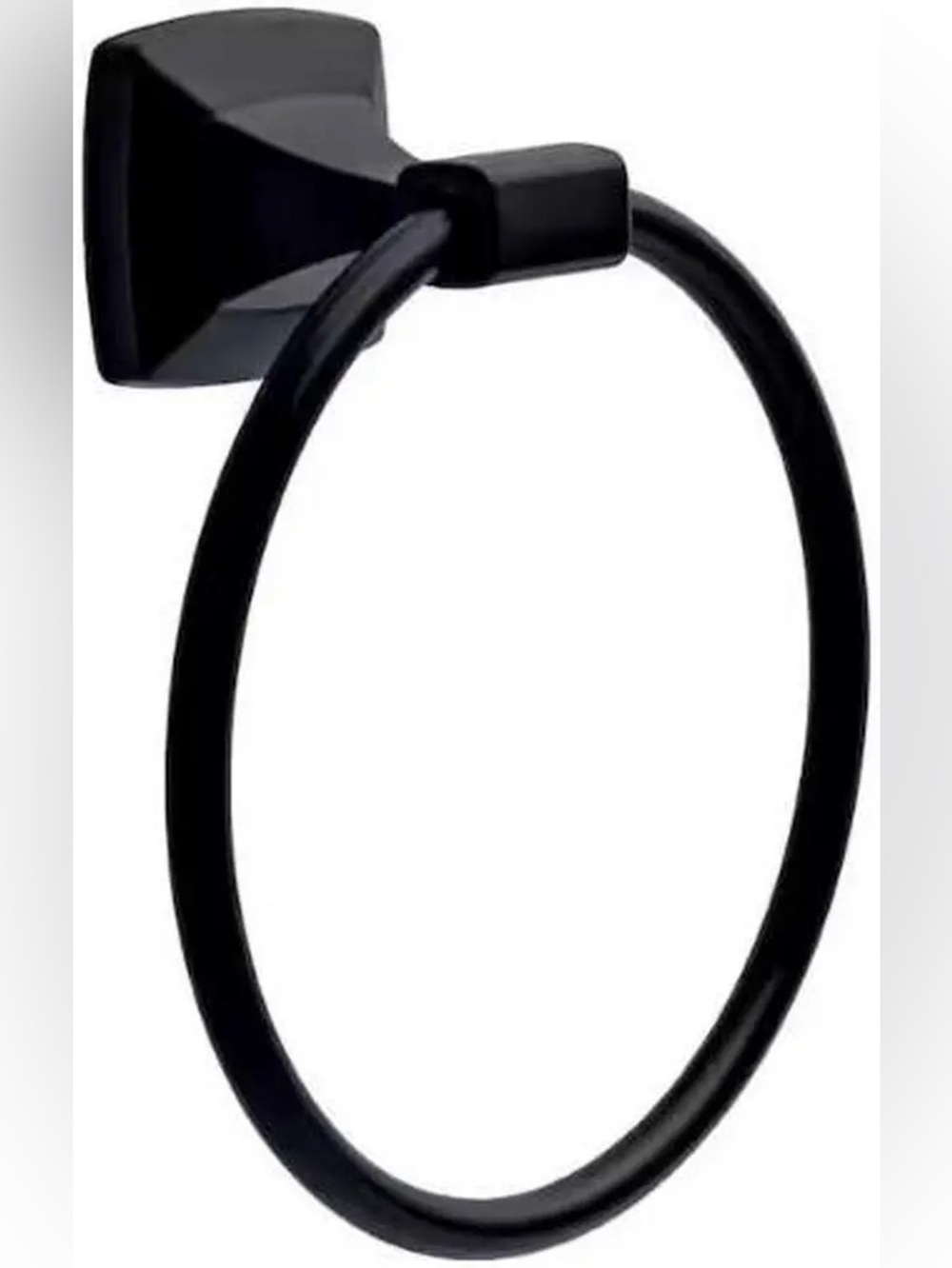 Two (2) Delta Portwood Matte Black Towel Rings